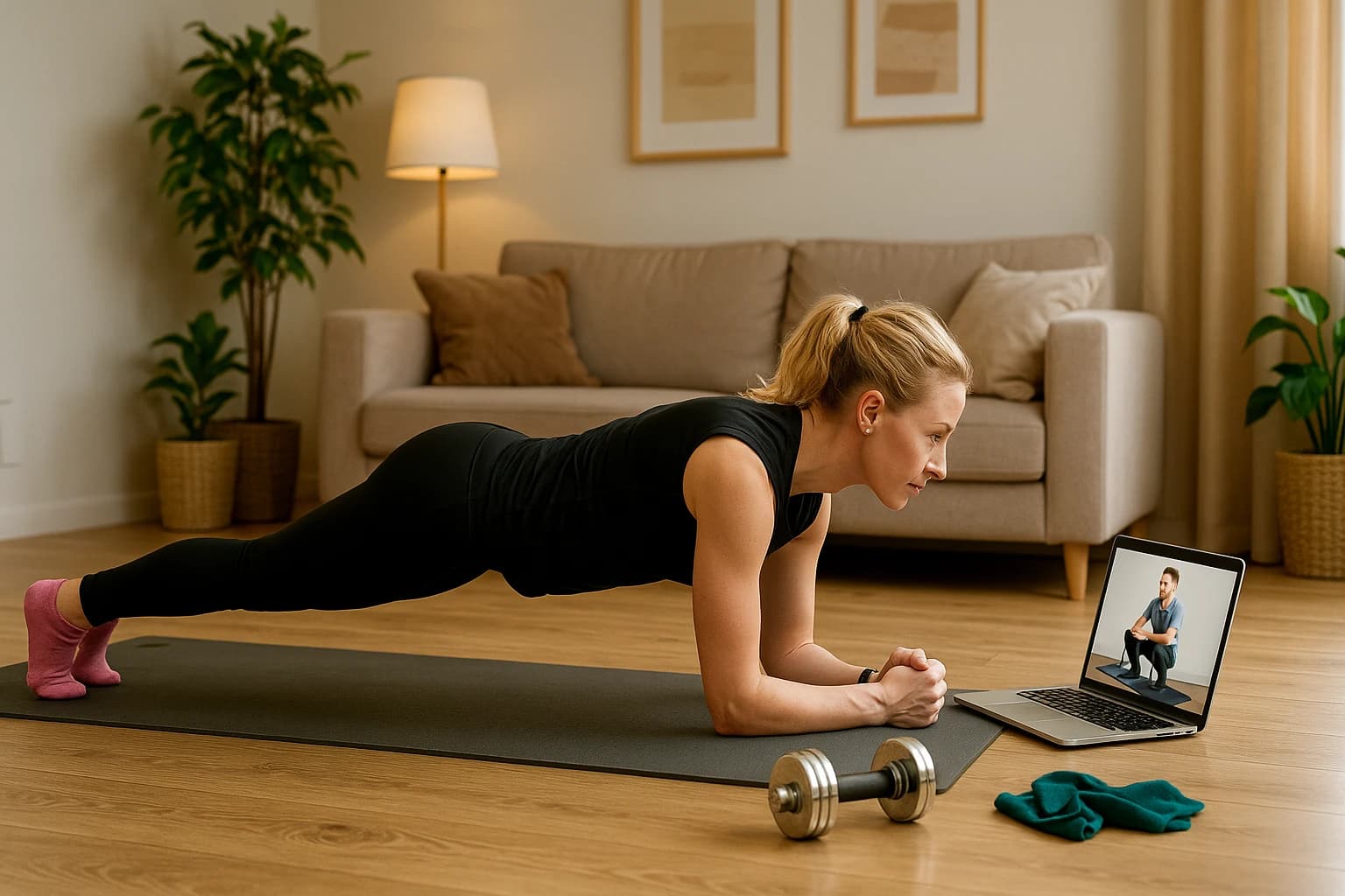 Physiotherapist working with patient
